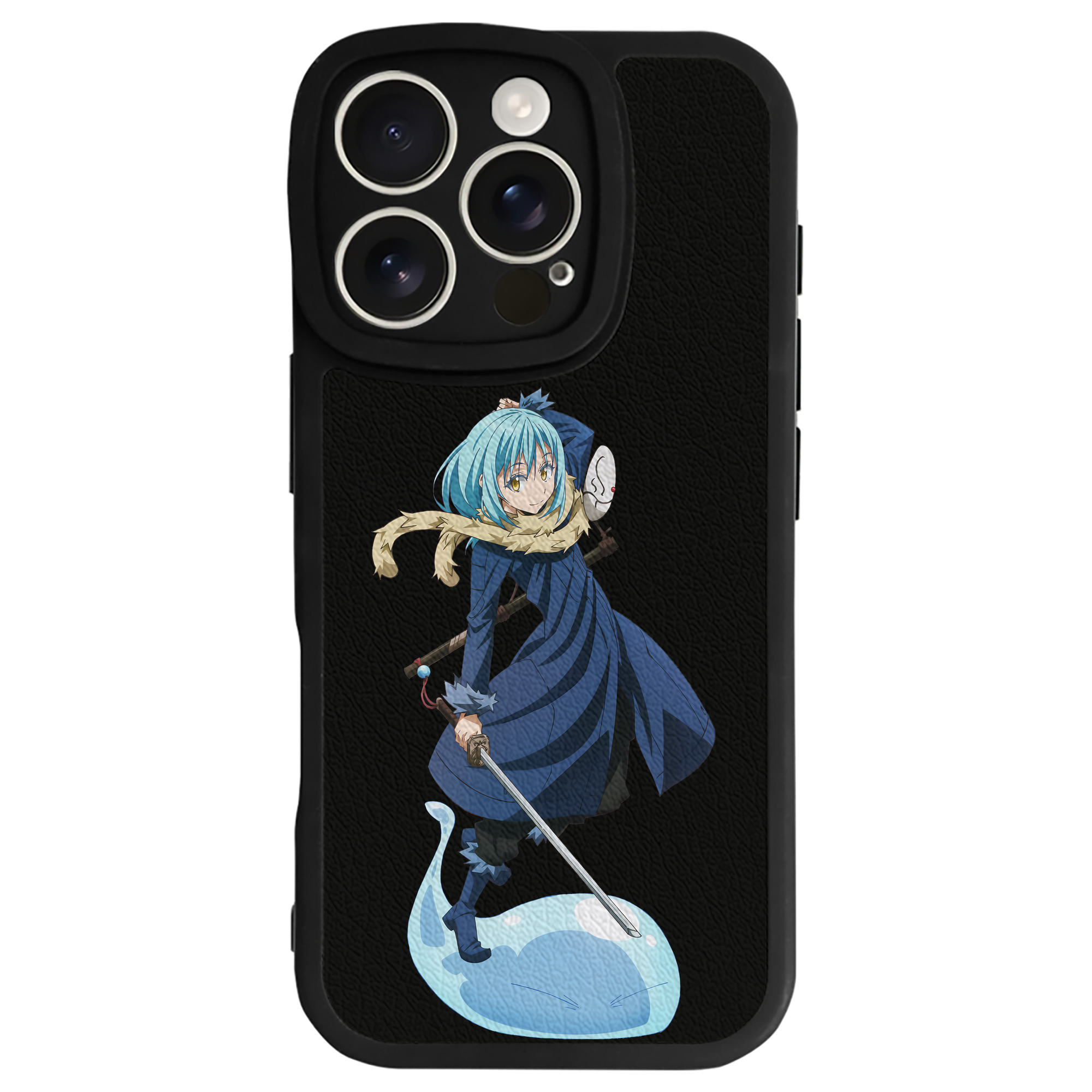 転スラ Regarding Reincarnated to Slime 【iPhone 16シリーズ対応】シリコンスマホケース（レザー調） 材質：シリコン
